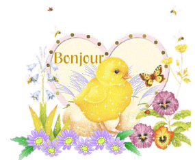 Gif animé bonjour